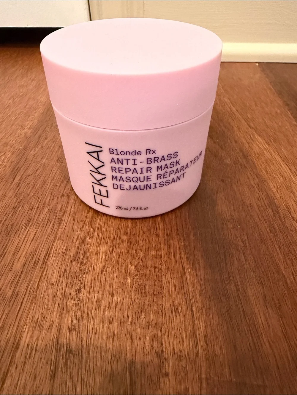 Fekkai Blonde Rx Anti-Brass Repair Mask — Light Pink Jar